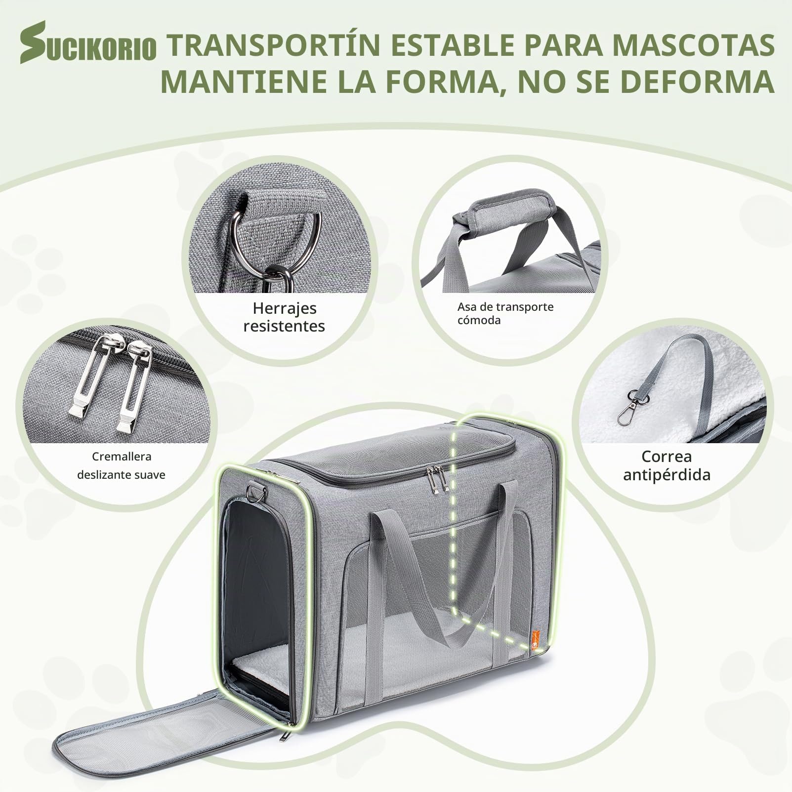 55x40x23cm Transportin Gato Homologado Para Avion Cabina, Plegable Bolsa de Transportin Perro Grande Transpirable Cat Carrier con Bebedero Plegable Para Gatos y Perros, Air Europa Aerolineas