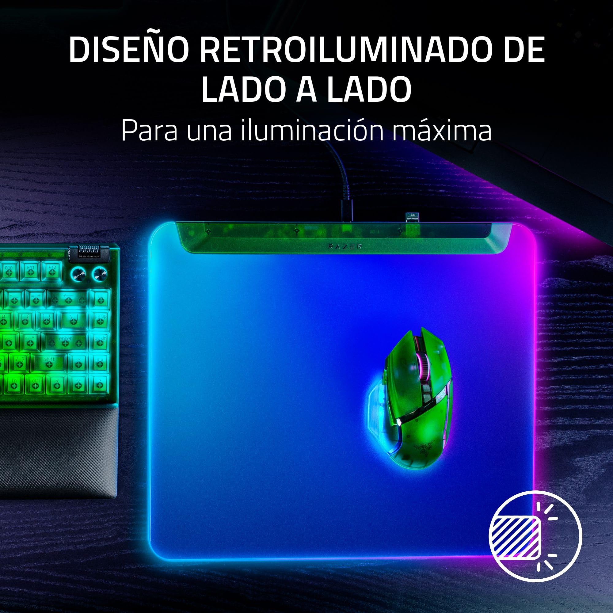 Razer Firefly V2 Pro Phantom Green Edition - Alfombrilla de ratón