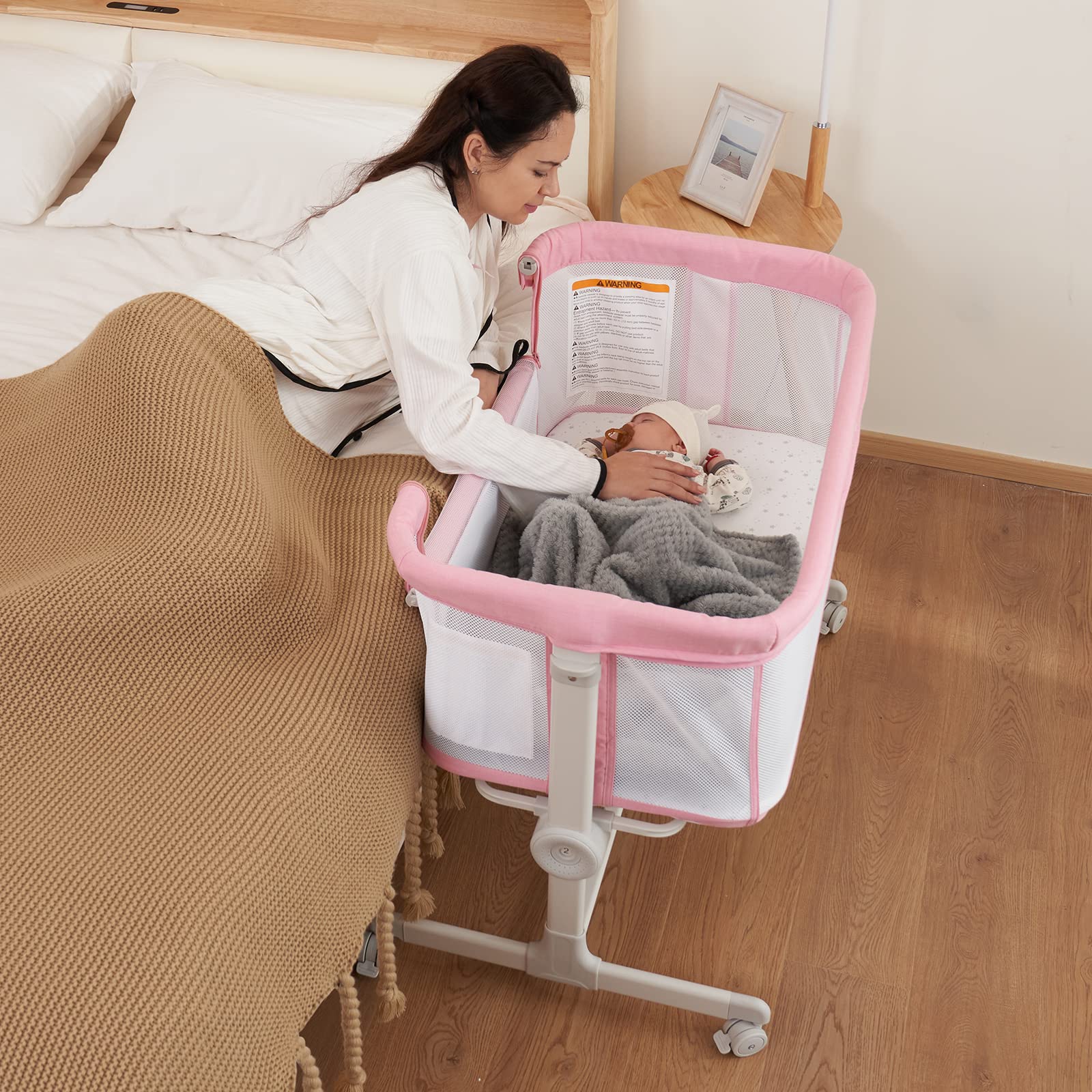Ezebaby Baby Bassinet Portable Bedside Bassinet Co Sleeper For