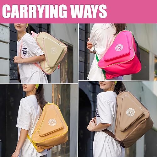 Miniatura 87 de Bolsa de patinaje para patines de hielo, en línea, patines y cuádruples - Niños y adultos Arco iris/Leo