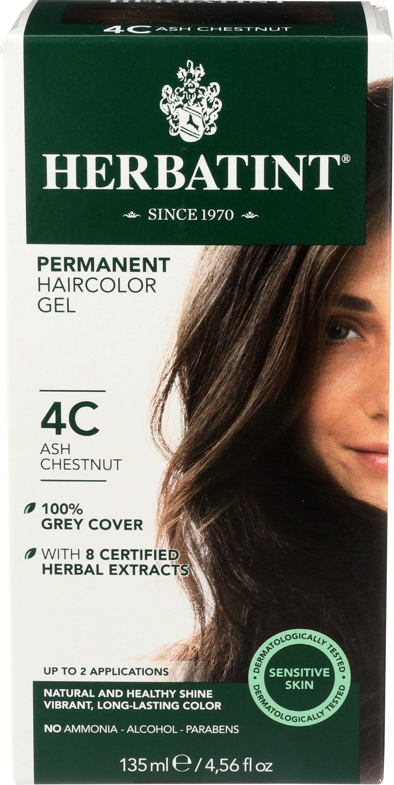 HerbatintHair Color Ash Chestnut 4c, 4.56oz