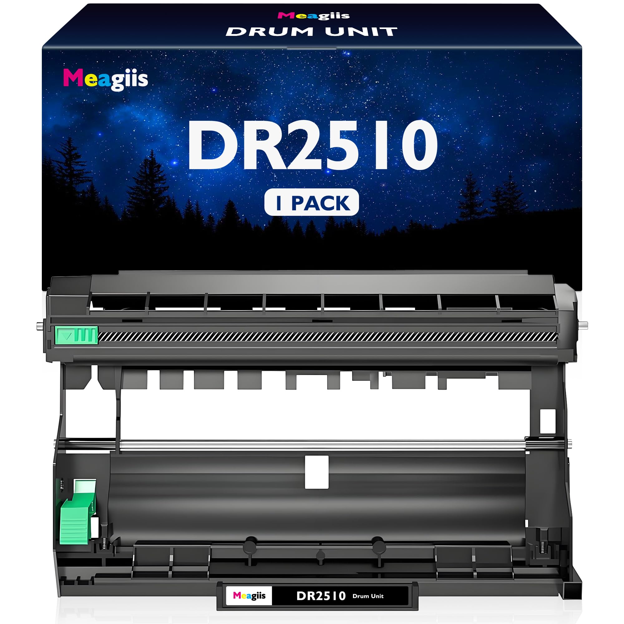 DR2510 Unité de Tambour compatibles pour Brother DR2510 DR-2510 Tambour pour Brother HL-L2400DW HL-L2400DWE HL-L2445DW HL-L2447DW DCP-L2620DW DCP-L2627DW DCP-L2627DWXL DCP-L2627DWE (1 Pack)