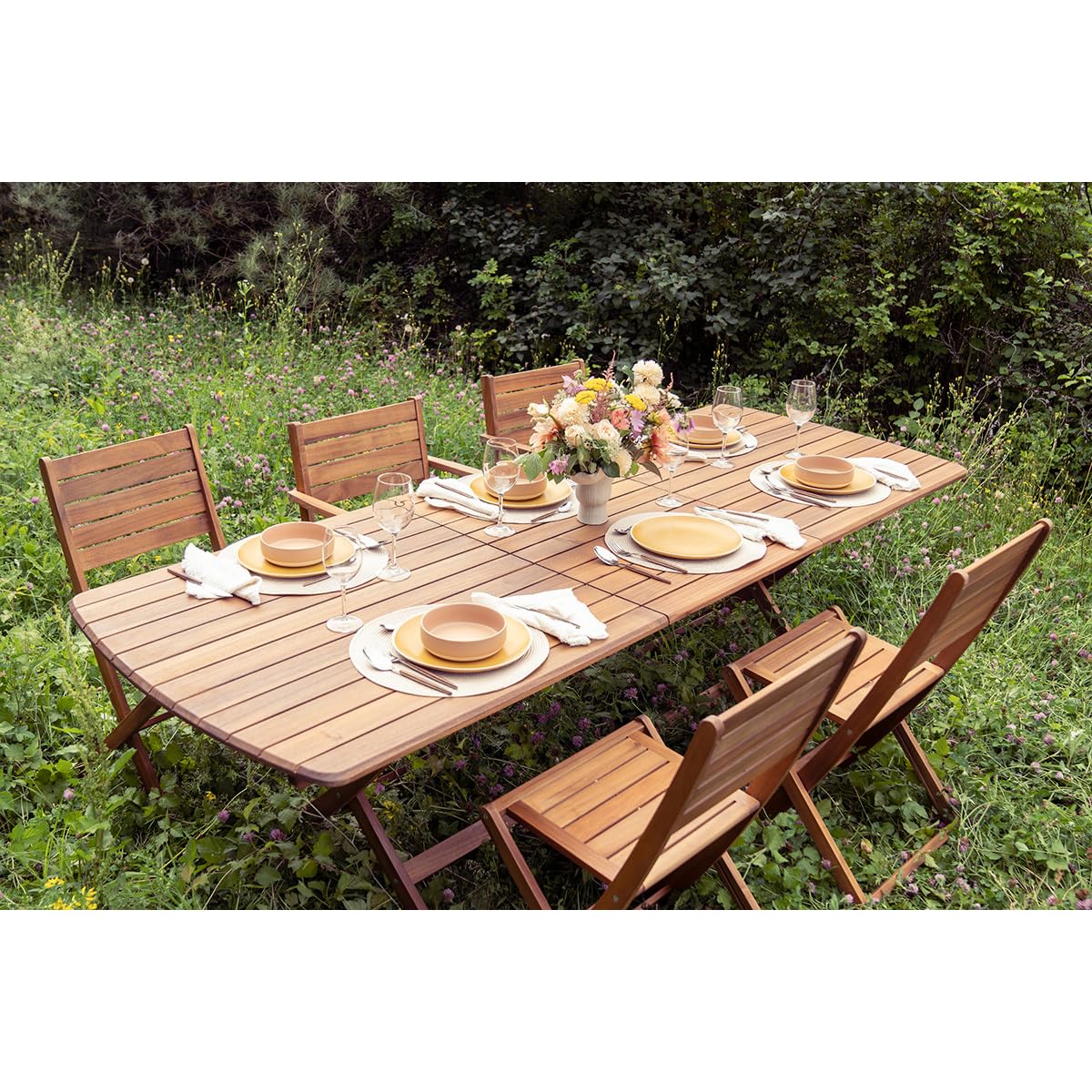 Miliboo Tavolo da giardino allungabile rettangolare in legno massiccio L160-210 cm CANOPEE