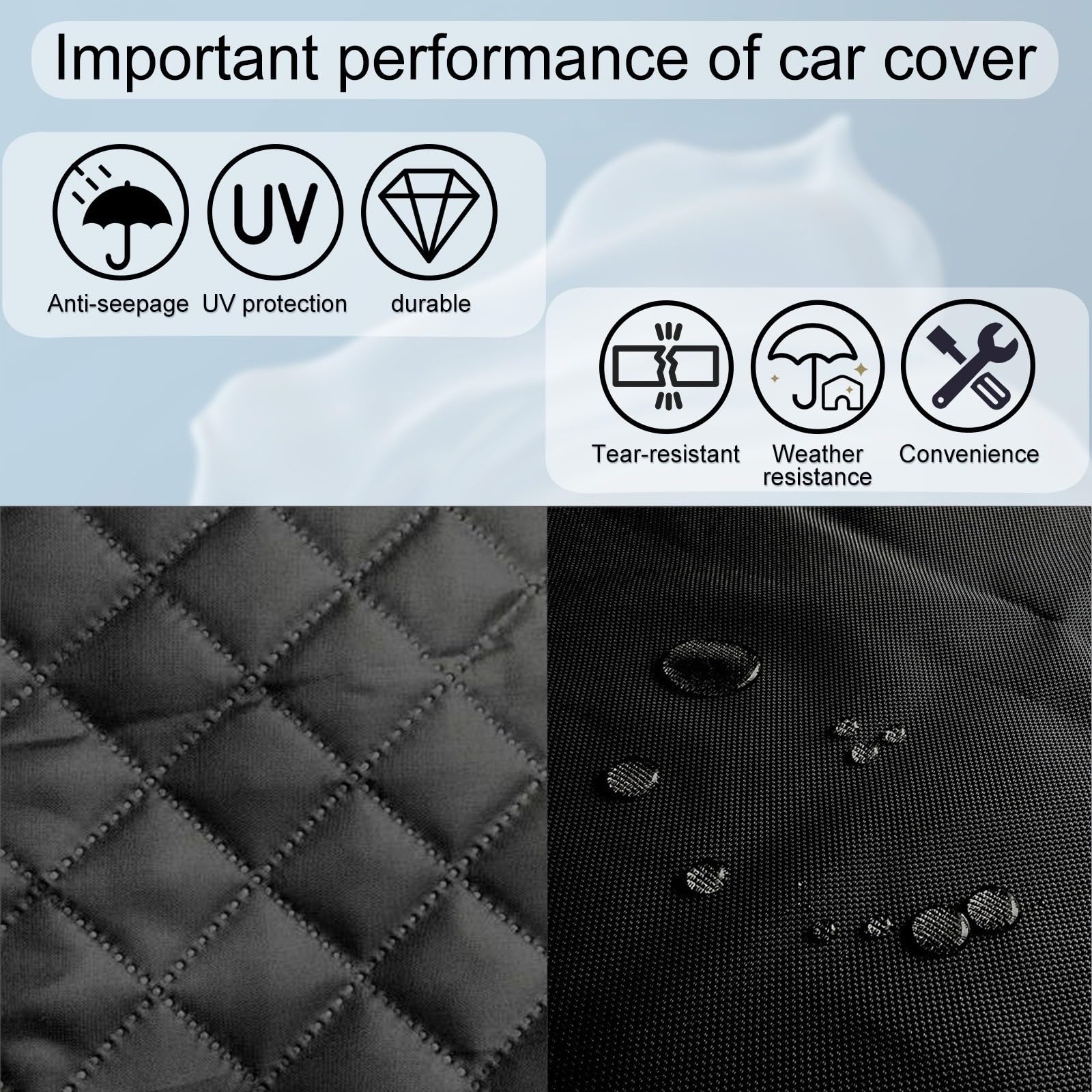 Funda Coche Antigranizo para Toyota C-HR 2026 Funda Coche Exterior Algodón Grueso Interiores Y Exteriores Uso General Cobertura Integral Protección Resistente Polvo Radiación