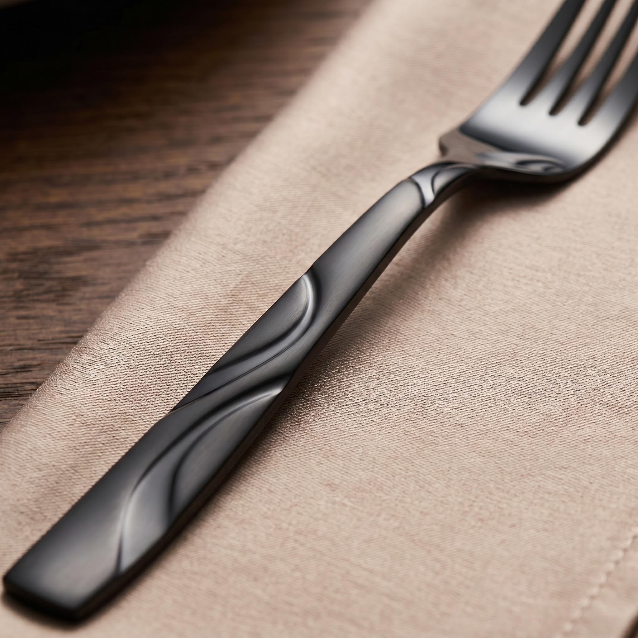 12-Piece Black Dinner Forks — Amazon image 5