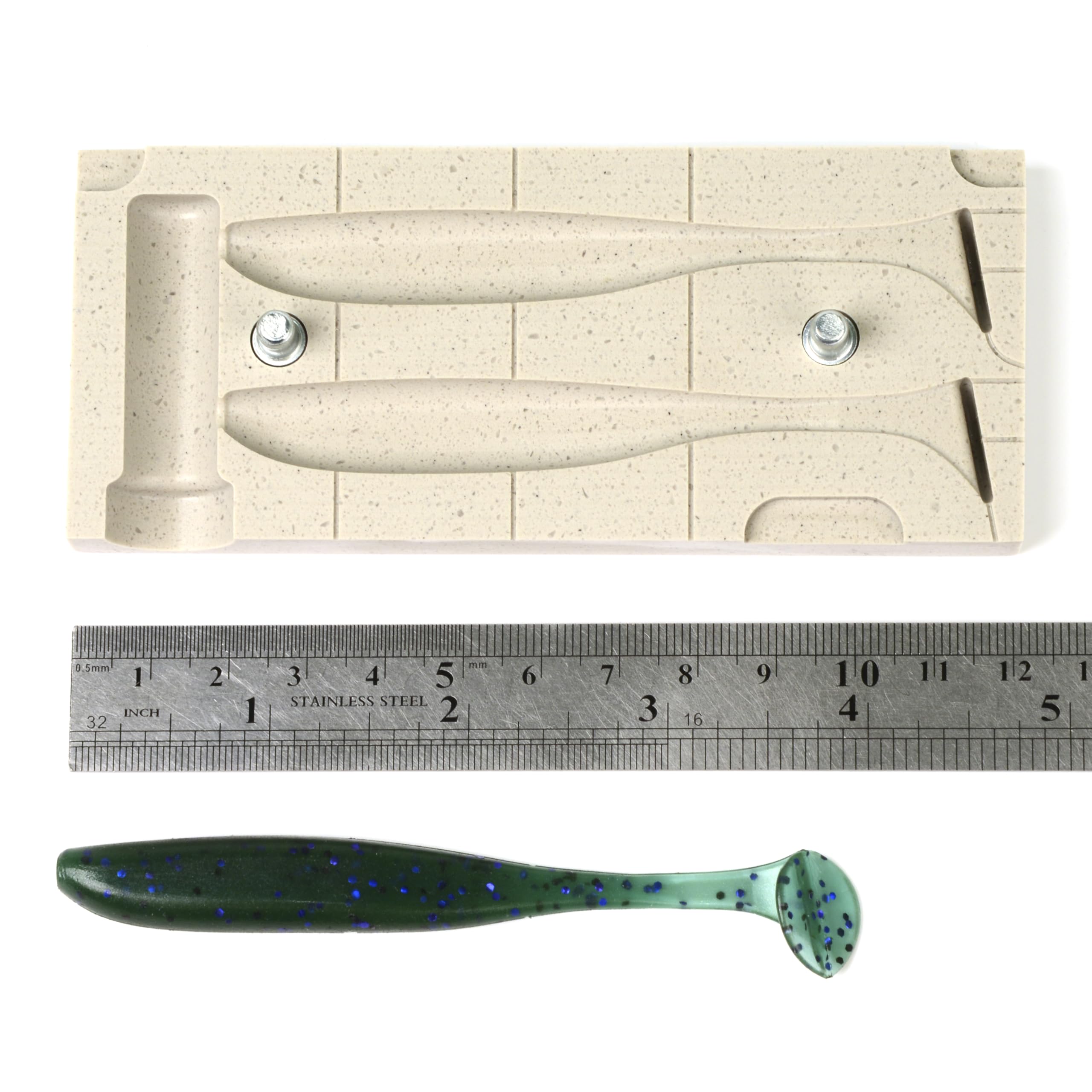 Soft Plastiс - Moldes para hacer señuelos de inyección, señuelos de pesca, Keitech Easy Shiner, 4 pulgadas, dos cavidades