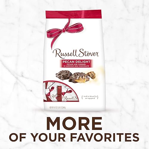 Vista 5 de Russell Stover - Bolsa de bombones de chocolate con leche, malvavisco y caramelo