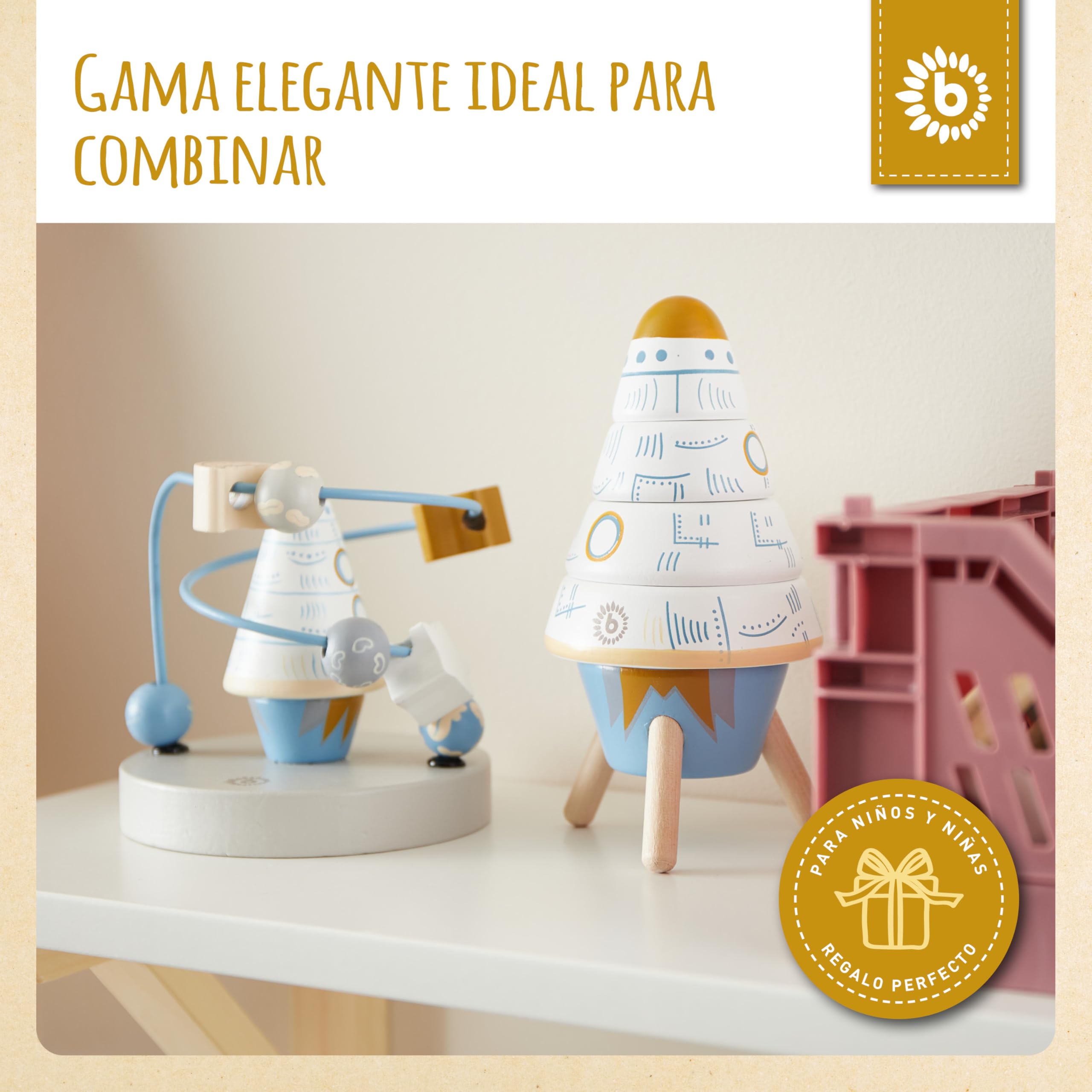 Bieco | Bola Laberinto | Bolas de Madera | Juguetes Madera 1 año | Habilidades motoras | Laberinto de Madera | Laberinto Madera | Juguetes Bebes 1 año Madera | Juguetes Madera Bebe