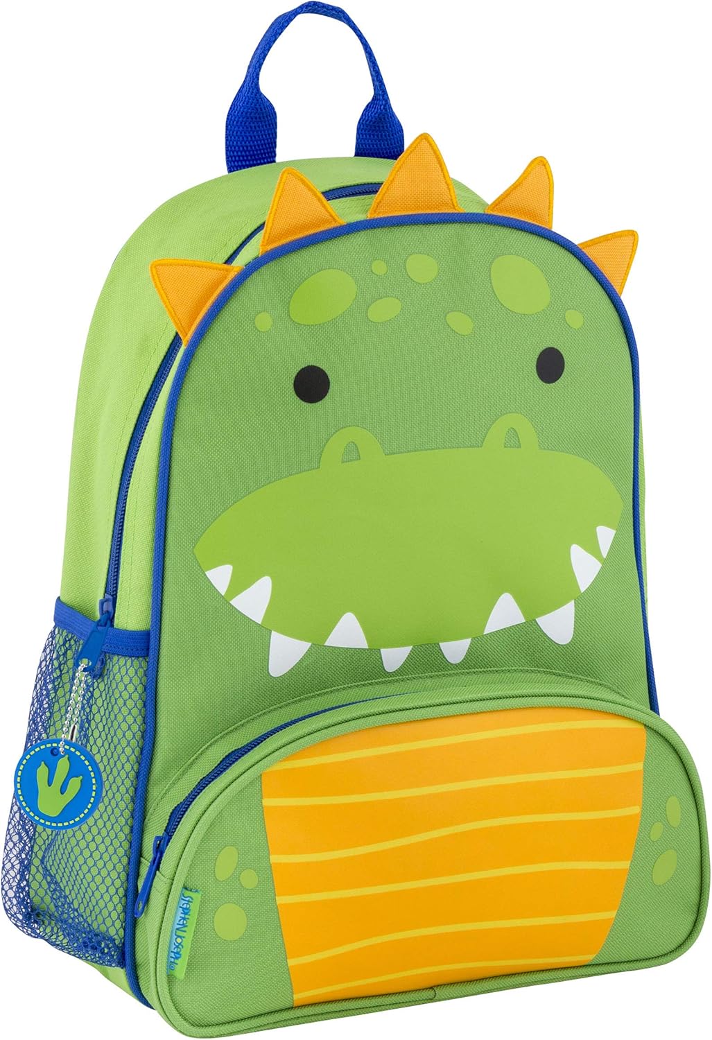 Stephen Joseph Little Sidekick Backpack, Toddler Backpack for Boys, Daycare and Preschool, Dino, Green