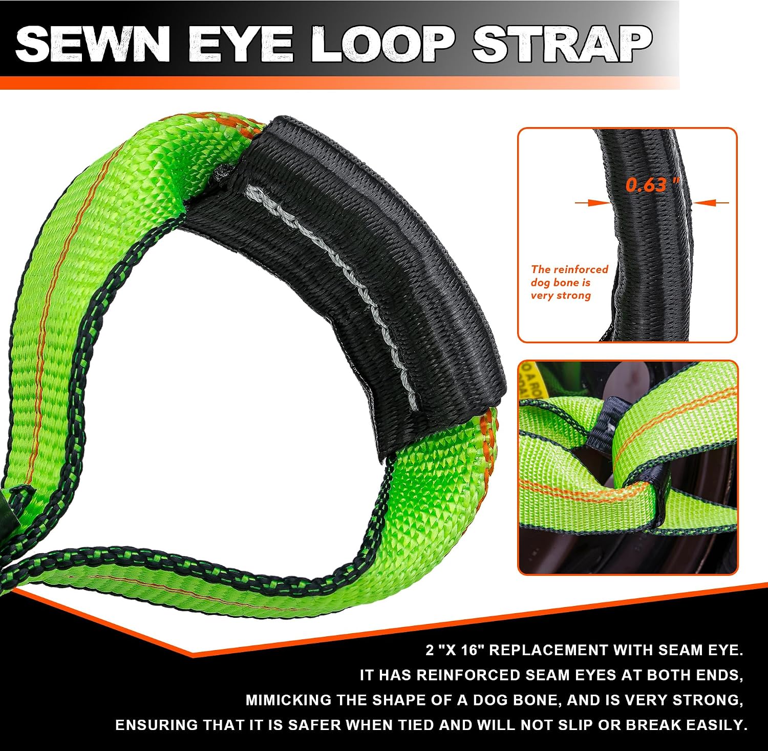 8 Point Roll Back Vehicle Tie Down Straps Kit, Heavy Duty Ratchet Tire Towing Straps with G70 ChainsTail and 3/8" Clevis Grab Hooks for Car Hauler, Trailer, Truck Towing - 5,866 lbs WLL