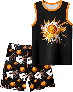 PASHOP Boys Pajamas Little Big Boys Summer Pajamas Tank Tops & Shorts Cool Pjs Set Kids Sleepwear Outfits Size 8-12