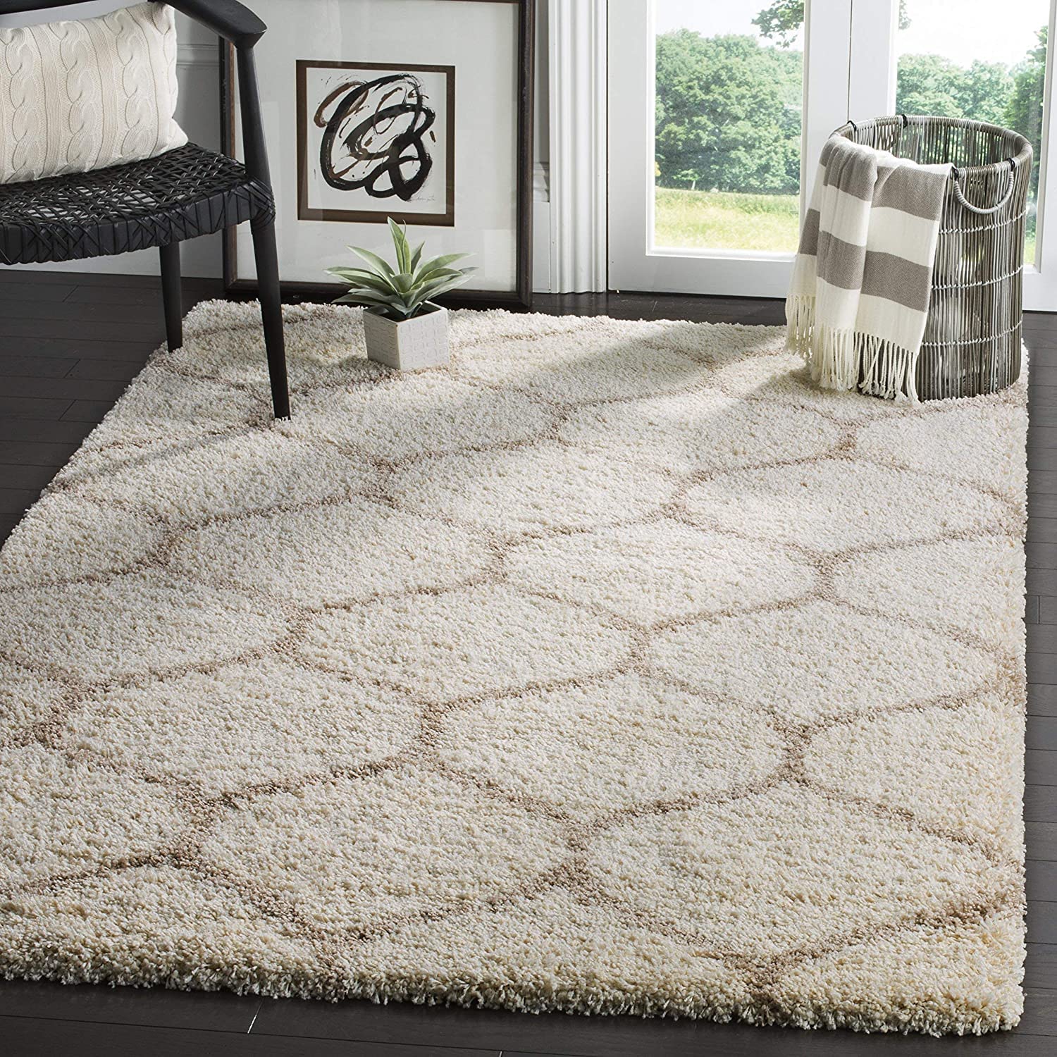 CARPET PLANET Super Ultra Soft Shaggy Handcrafted Anti-Skid Silk Touch Carpet, Size(Ivory;Beige,4X6 FEET) (B0B8CS5FP7) Amazon Price History, Amazon Price Tracker