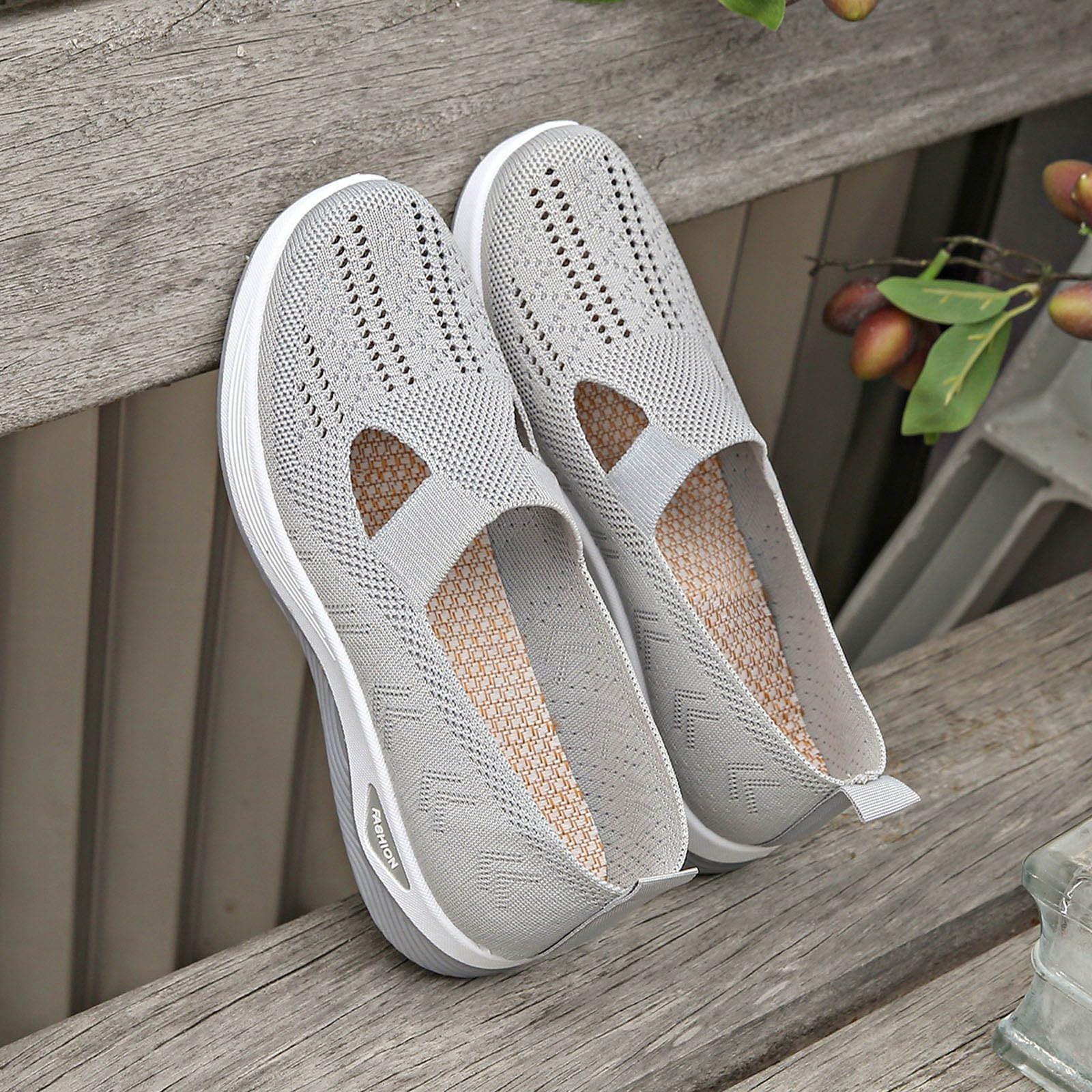 Zapatos Ortopédicos Mujer Pie Diabético Zapatillas Malla Sin Cordones Antideslizantes Ligeras Caminar Calzado