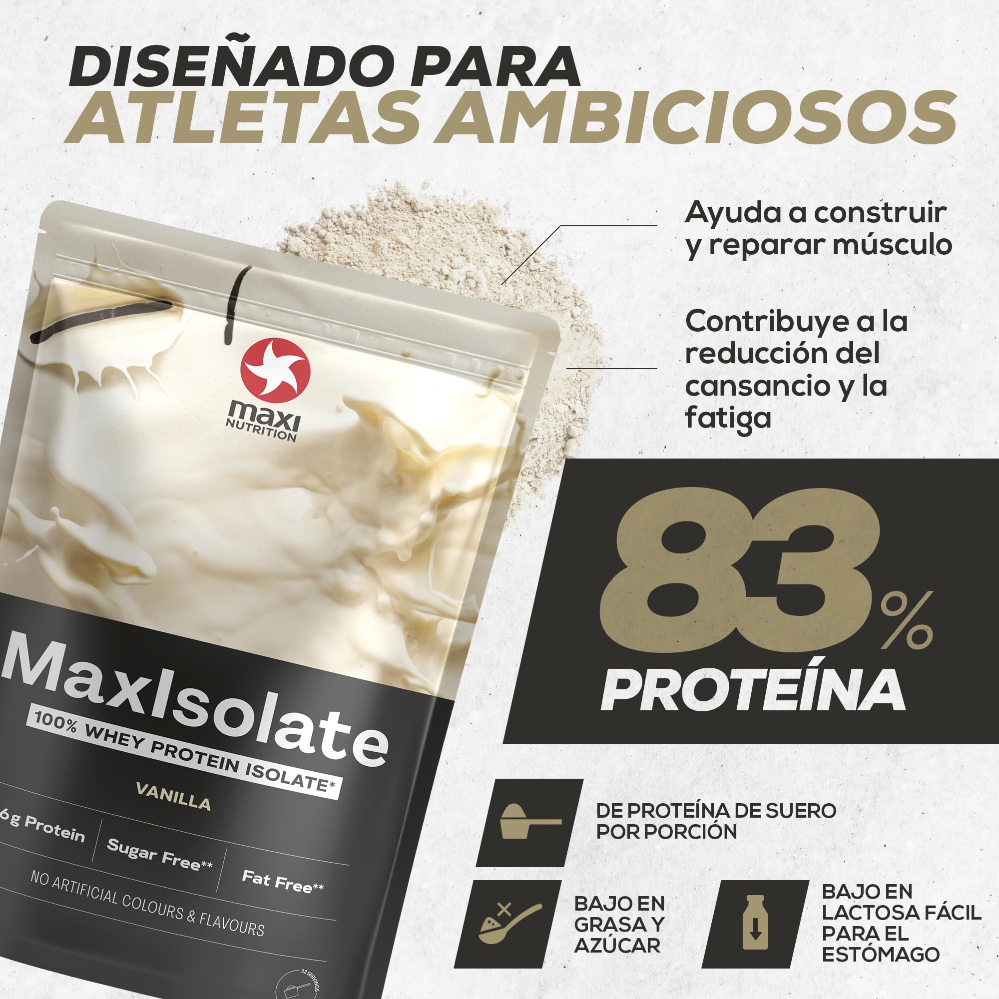 HNC MN MAXISOLATE VANILLA 1000G (Sabor Vainilla)
