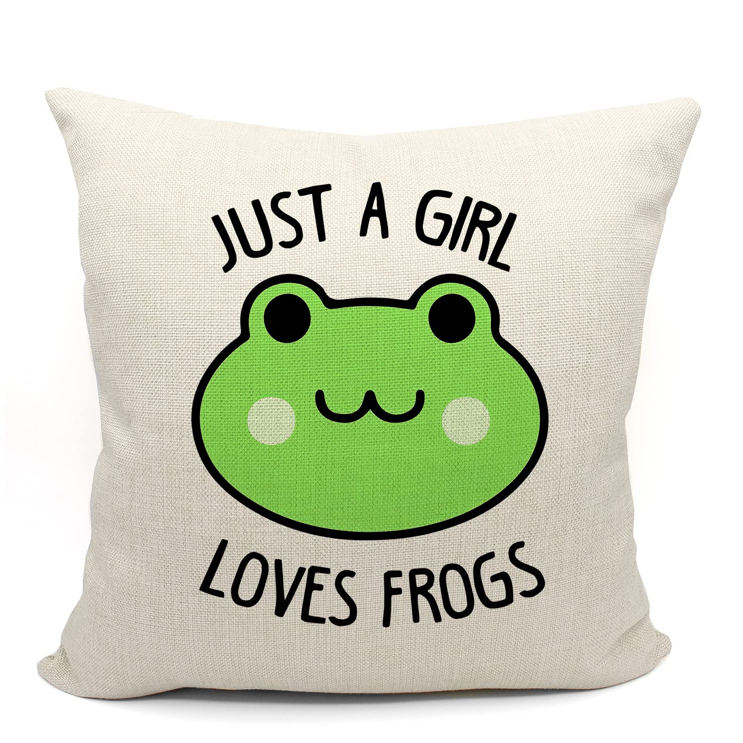 Amazon.com: Mancheng-zi Frog Pillows Covers 18x18, Frog Gifts,Frog ...