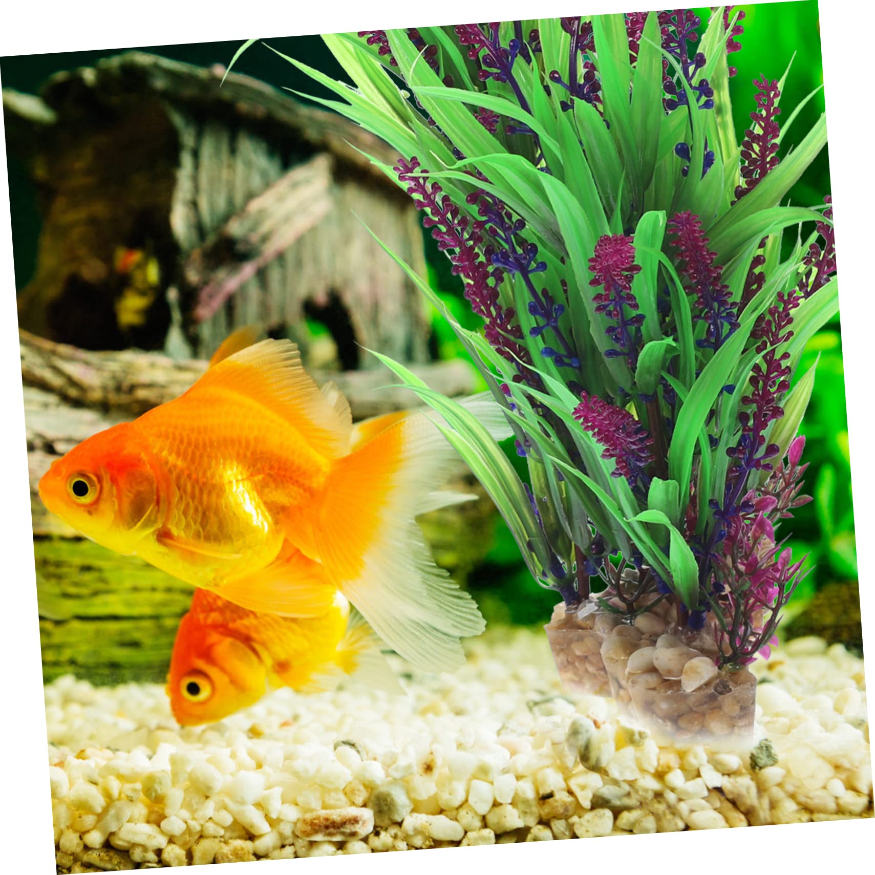 Sosoport 3St künstliche Wasserpflanzen aquariumpflanzen Set Aquarium Zubehör Aquarium Dekoration Schläuche Kunstpflanze Blase Globen Künstliche Aquarienpflanze Wassergras für Aquarien Harz