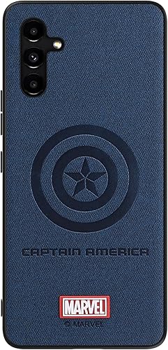 Funda para Galaxy A14 5G y A04S, con personaje de superhéroe Samsung A14 Funda de cuero (negro)