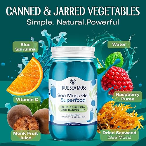 Miniatura 2 de Wildcrafted - Gel de musgo marino irlandés  Nutritiva masa marina cruda rica en minerales, proteínas y vitaminas  Suplemento de salud, apto para