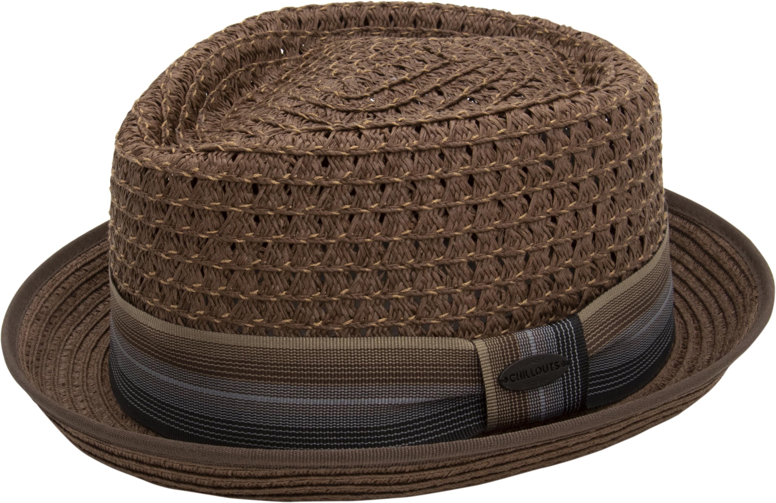 CHILLOUTS Oxford Hat - Trilby Hat, Brown, 55/57