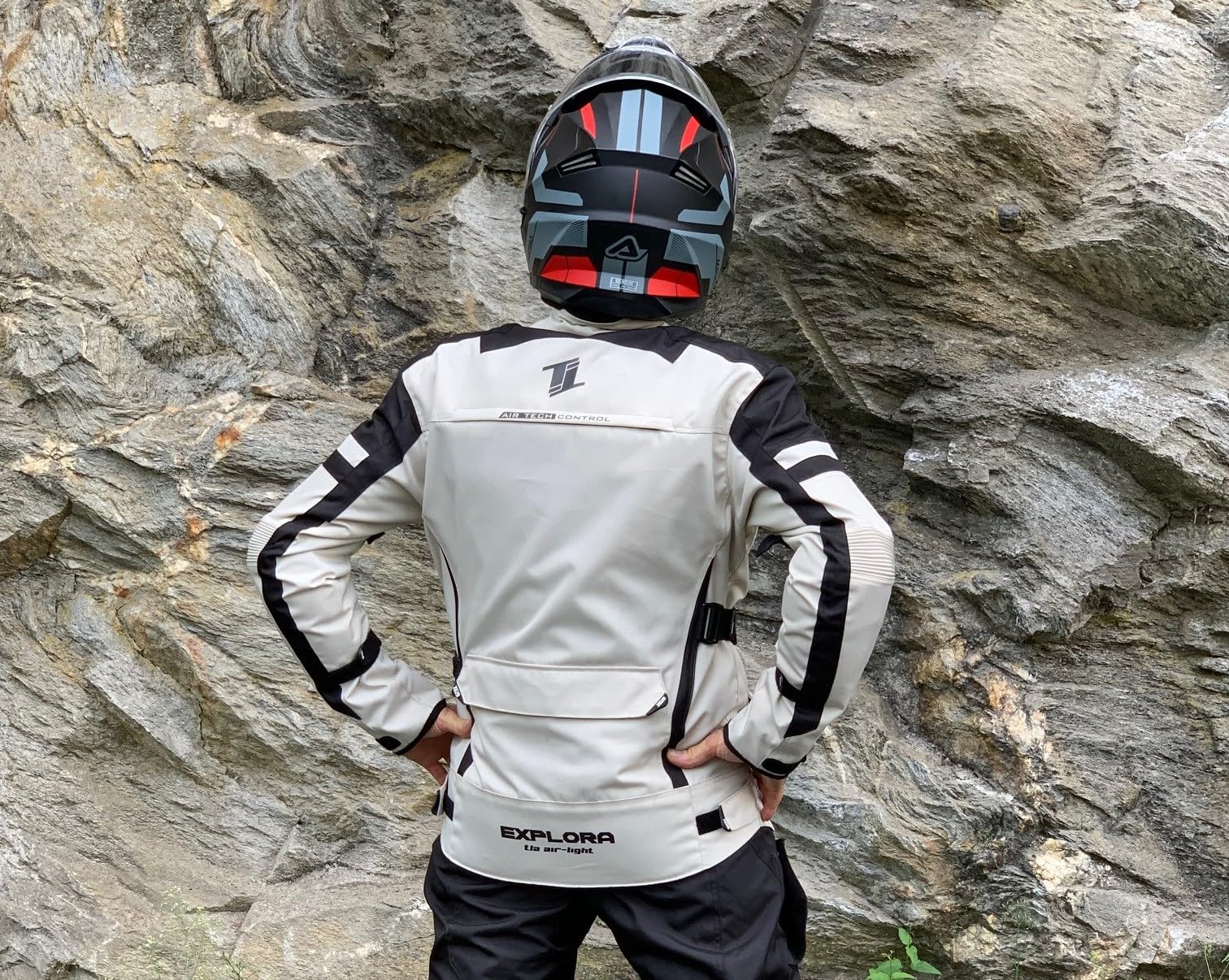 TLA EXPLORA LIGHT Veste moto avec protections homologuées CE classe A, doublure imperméable amovible, tailles jusqu'à 7XL homme, femme. Veste moto Enduro, Tourisme, Aventure, demi-saison, été