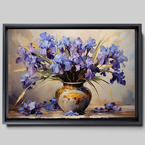 Provence Blooms, Acrylic Iris Prints, Captivating Canvas Wall Art Celebrating the Beauty of Flowers, Wall Art, Art Print