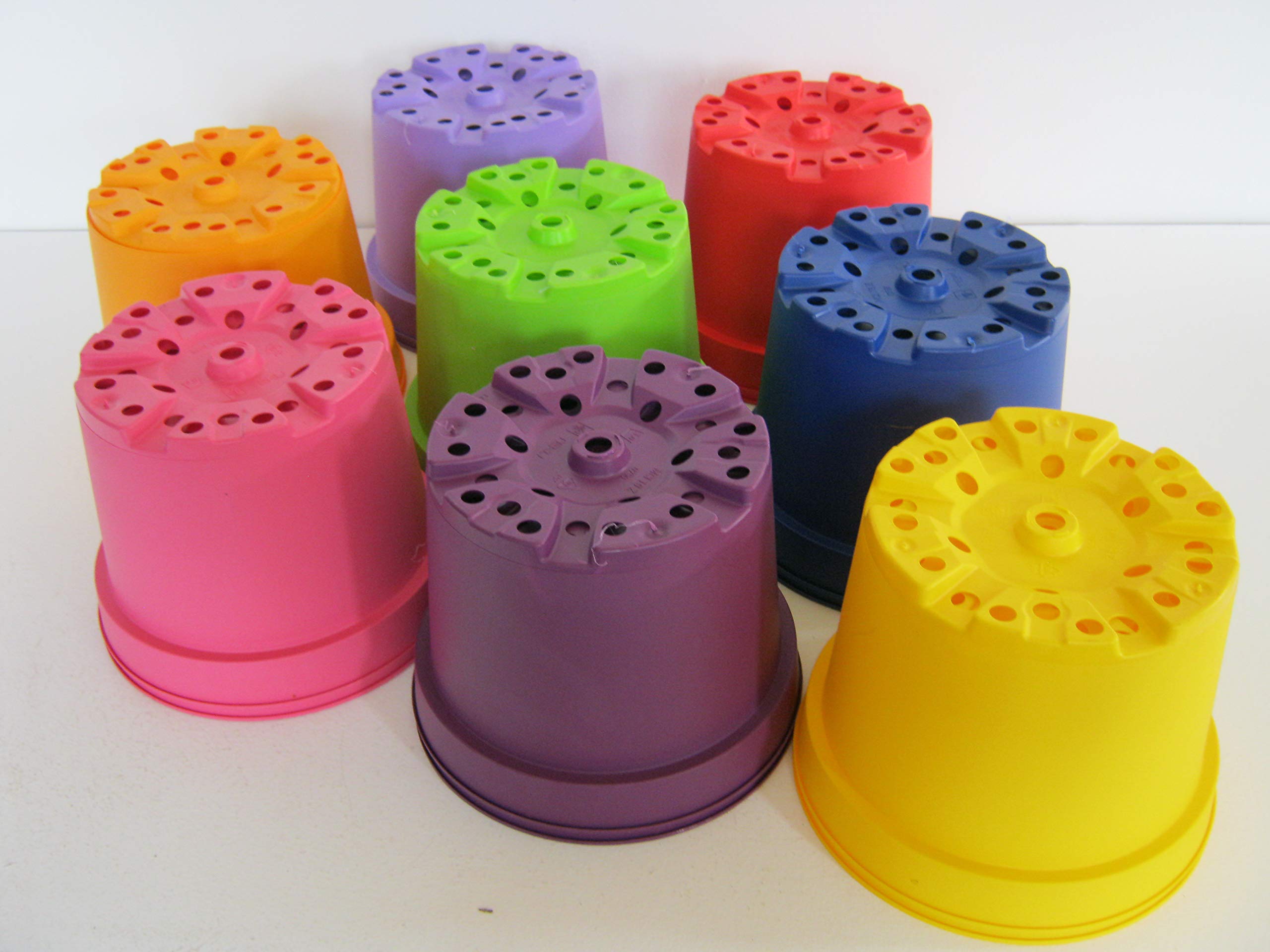 Gone Potty 20 x Coloured 3 Litre Plant Pots (Mixed Colours)