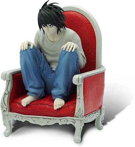 Miniatura 3 de ABYSTYLE Studio Death Note Detective L SFC Figura coleccionable de PVC de 5.5 pulgadas de alto, estatua de anime, figura de manga de anime,
