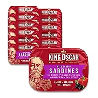 Vista 14 de King Oscar Wild Caught Sardines in Dijon Mustard, 3.75 onzas (paquete de 12)