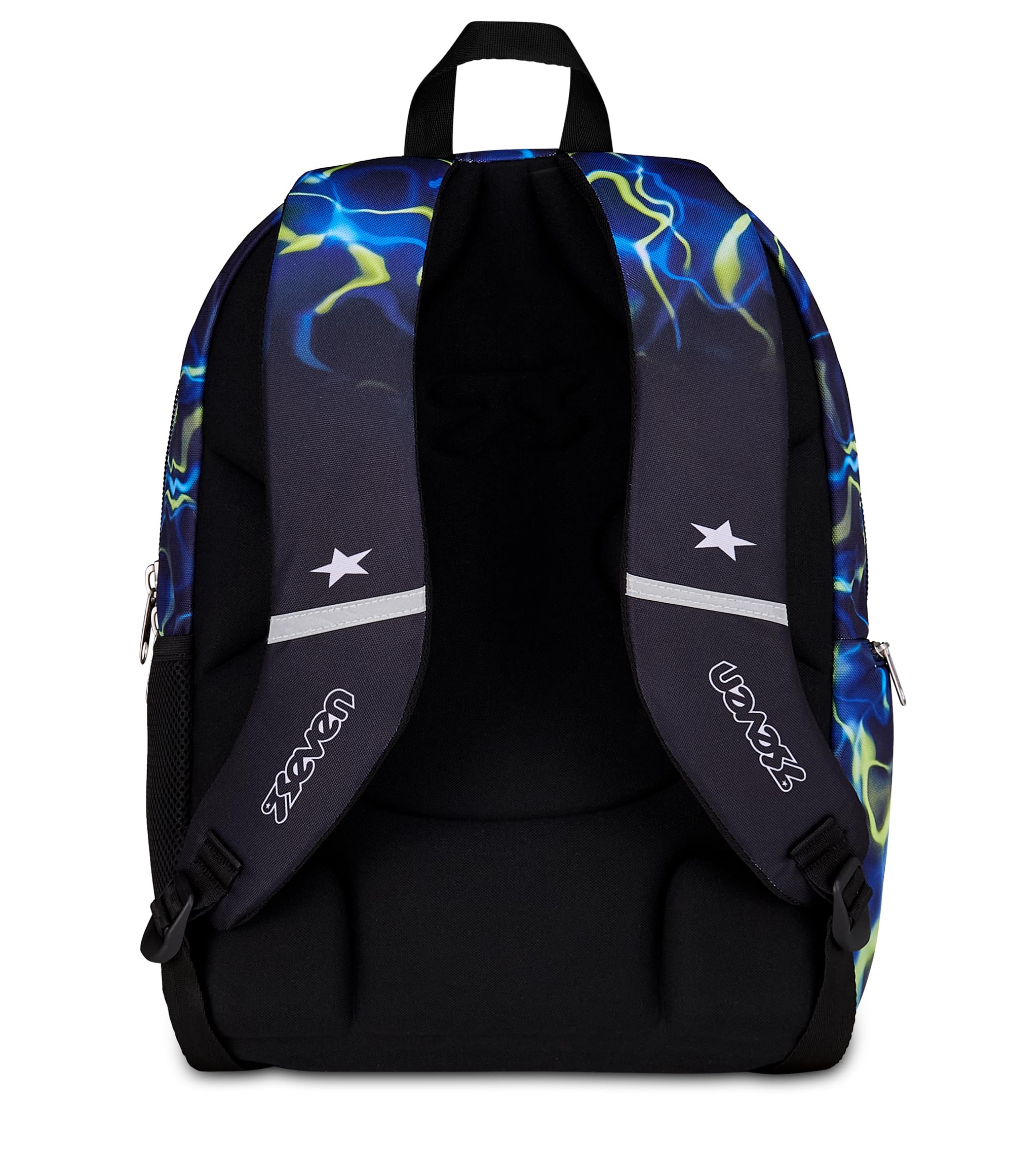 Seven Zaino Scuola Dual Detach ELECTRICVIBE BOY, Blu, 32 L, Doppio Scomparto, Multifunzione, Zaino Staccabile, Tasca con organizer, Scomparto porta pc, Scuola media e superiore, Bambino, Ragazzo