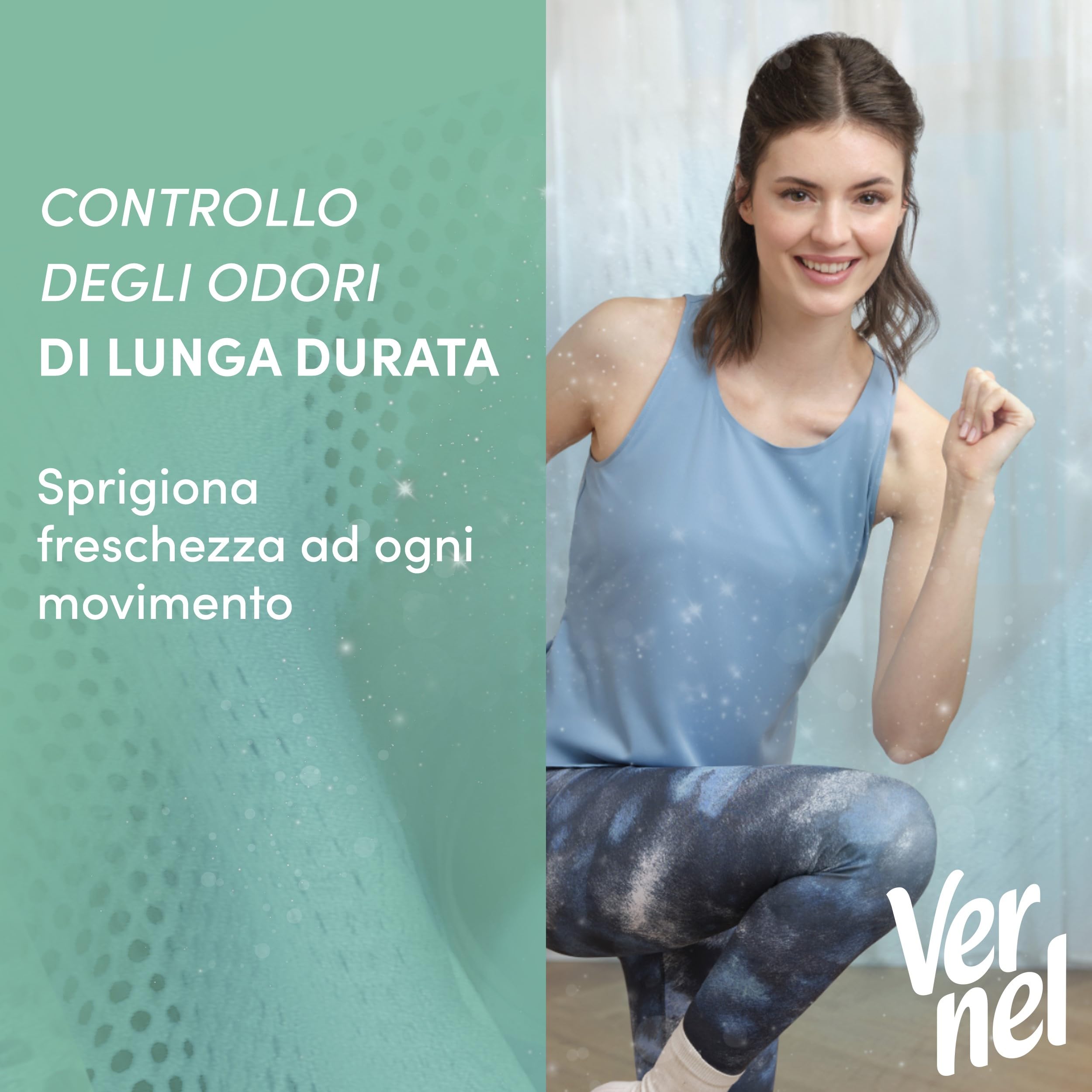 Ammorbidente Concentrato Vernel Fresh Control Freschezza Oceanica (10 x 48 lavaggi), Ammorbidente Concentrato per Tutti i Tessuti, con Controllo degli Odori di Lunga Durata