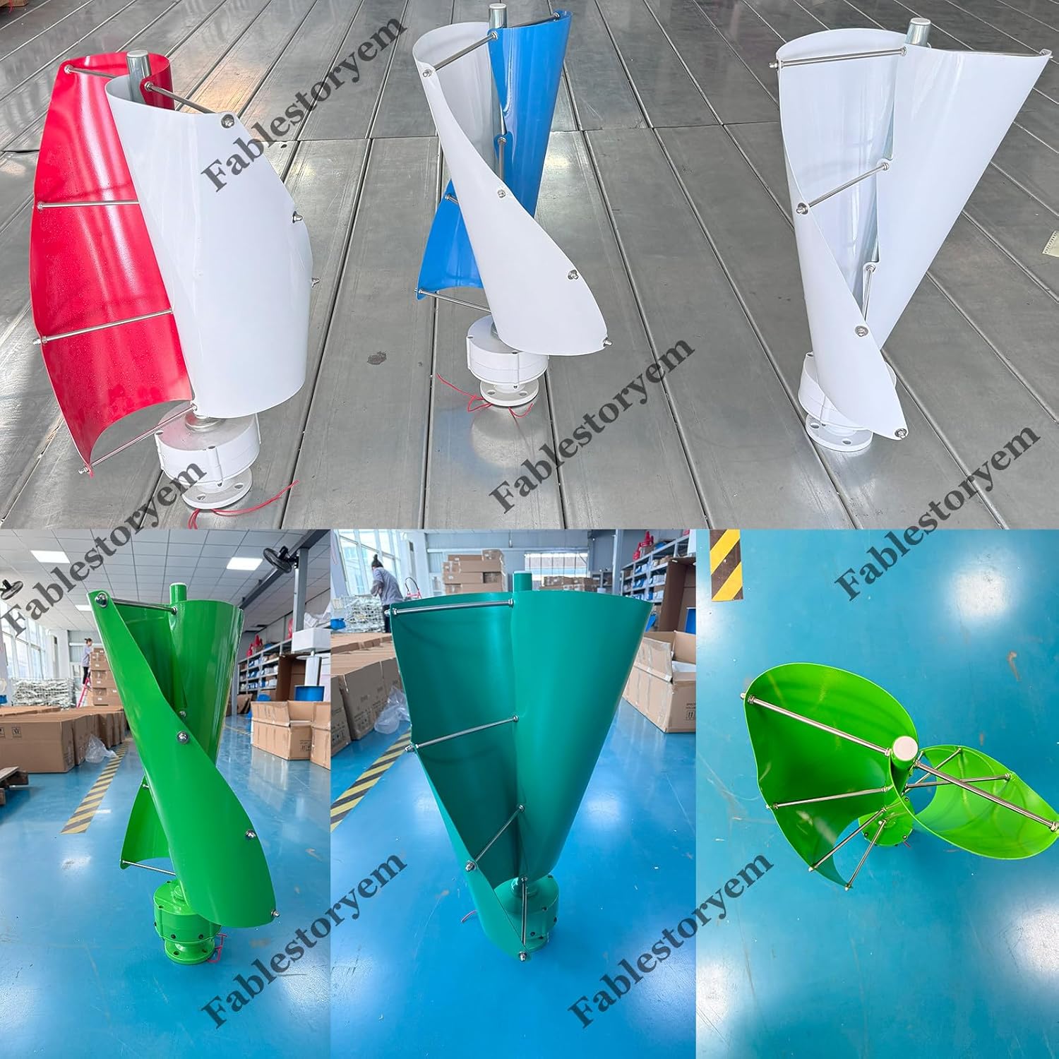 12000W Wind Turbine Generator Kit, 12V/24V/48V Maglev Vertical Wind Turbine Generator, 3-Phase Permanent Magnet Rotor Alternator, for Household Power Supply, Road Infrastructure,A-12V