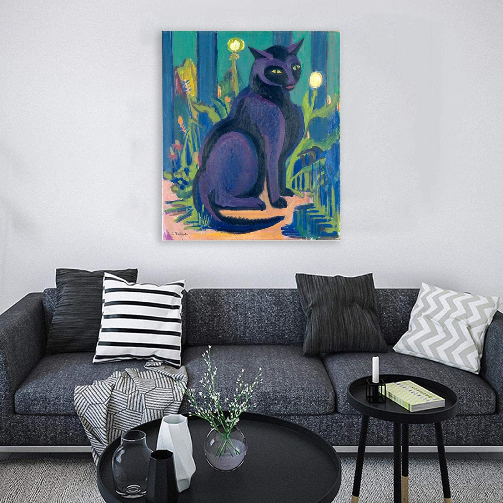 絵画。原画☆キャンバスF20【子猫たちのソファーでの幸せな瞬間に属する】 絵画。原画☆キャンバスF20【子猫たちのソファーでの幸せな瞬間