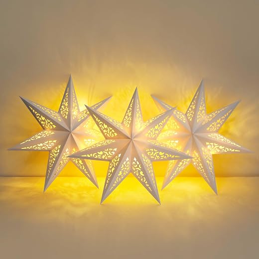 Colorful Paper Star Lantern Decoration Set