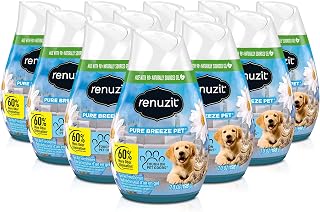 Renuzit Pure Breeze Gel Air Freshener Cones, 12-Pack: Adjustable Jasmine Apple Pear Cucumber Scent, 60% More Odor Elimination