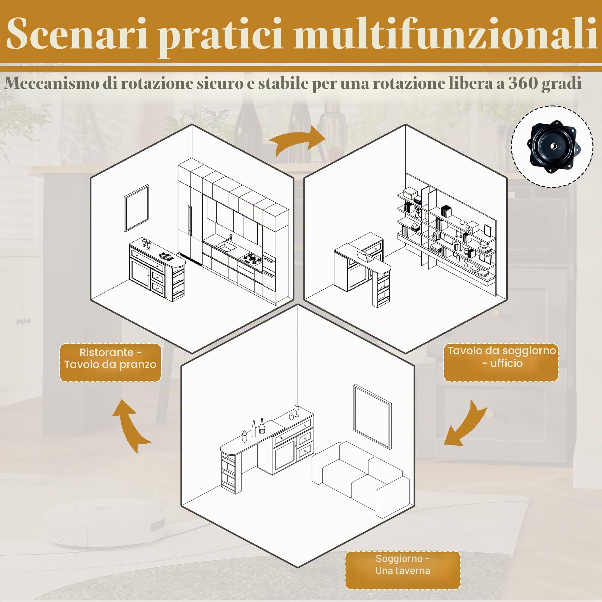 Tavolo allungabile da bar con archiviazione, bistrot telescopico mobile con scaffale per snack, 138 – 204 x 39 x 105 cm (nero)