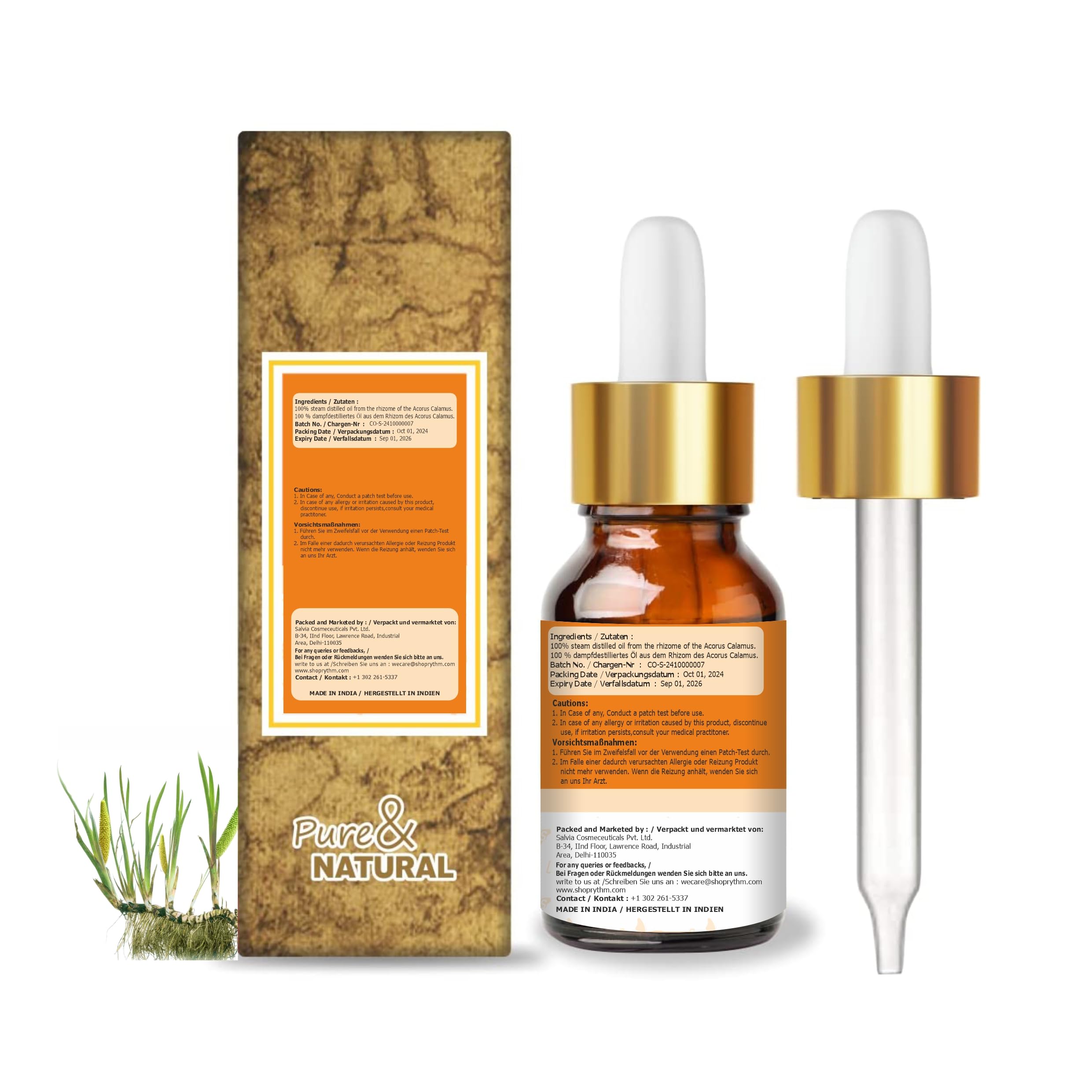 Crysalis Calamus (Acorus Calamus) Oil - 30ml/1.01 Fl oz