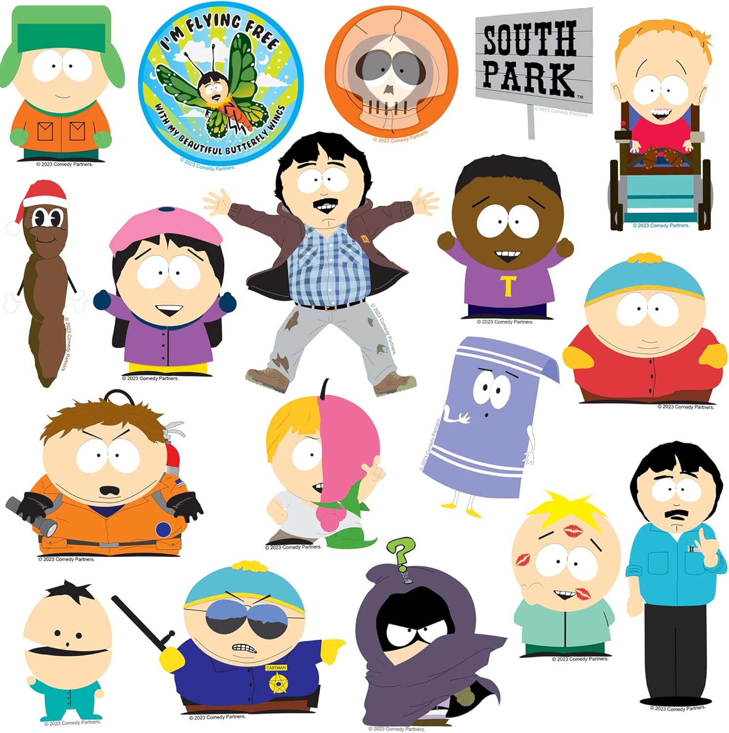 South Park Sticker Pack – Die-Cut Vinyl Large Deluxe Stickers Variety Pack for Laptop, Water Bottle, Scrapbooking, Tablet & Indoor Use – Set of 100 - Image 4
