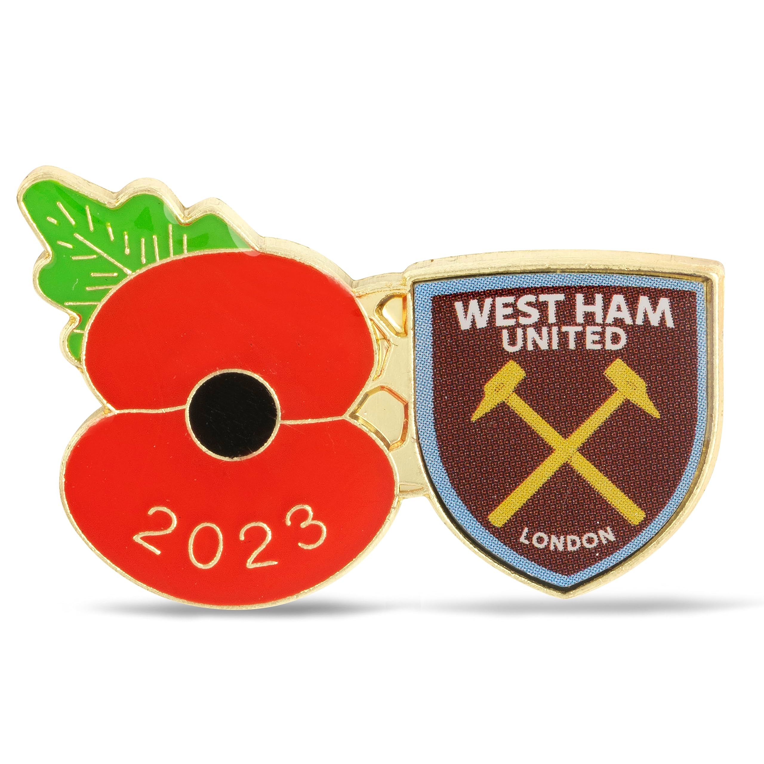 Royal British Legion West Ham United Poppy Football Pin 2023