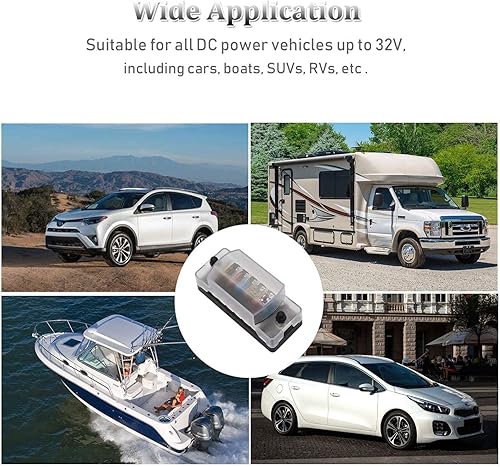 Miniatura 7 de PSEQT Luces LED marinas impermeables de 3.8 pulgadas, luz de cubierta interior de cortesía, 12 V, 24 V, para barco de pesca de pontón + mini bloque