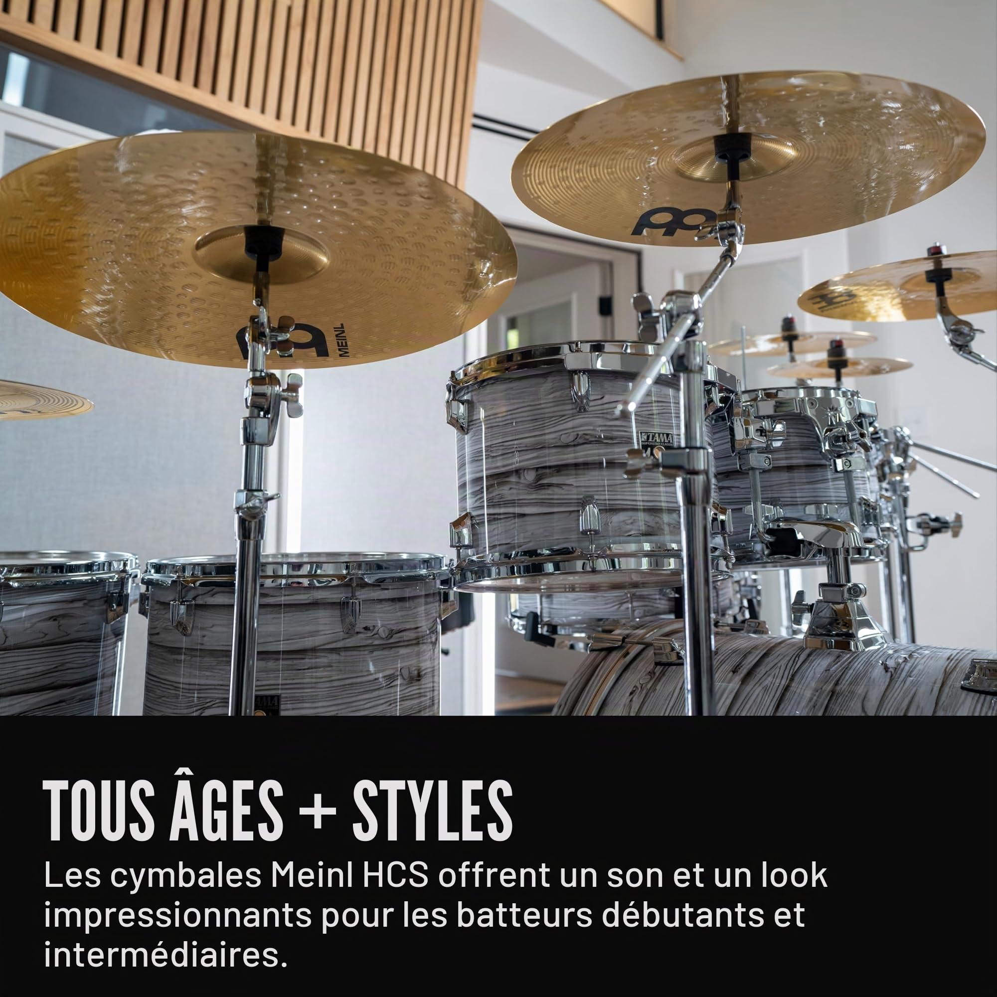 Meinl Cymbals HCS SCS1 Ultimate Jeu de cymbales spéciales Bronze