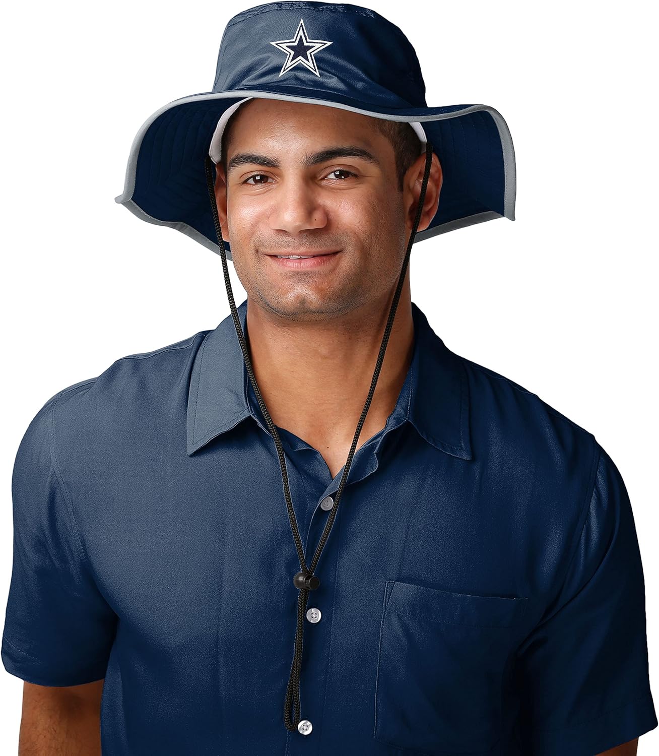 NFL Solid Team Color Logo Sport Outdoor Sun Bucket Boonie Hat