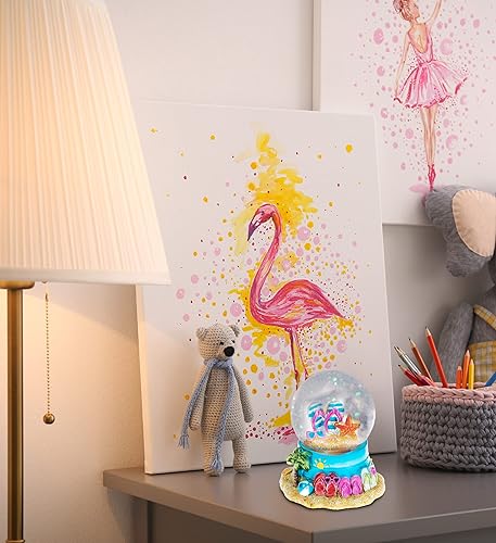 Miniatura 6 de CoTa Global Cool Summer Beach Sandals Snow Globe - Figura de globo de agua con purpurina brillante, adorno coleccionable para decoración del hogar,