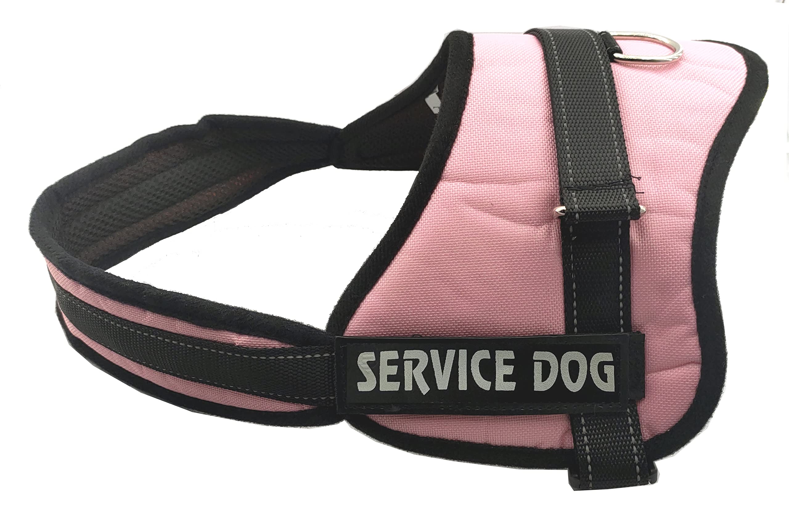 RvPaws Dog Chest Belt, No-Pull Reflective Breathable Adjustable Pet Vest with Handle for Outdoor Walking - No More Pulling, Tugging or Choking Dog Harness K-9 (Large, Print)