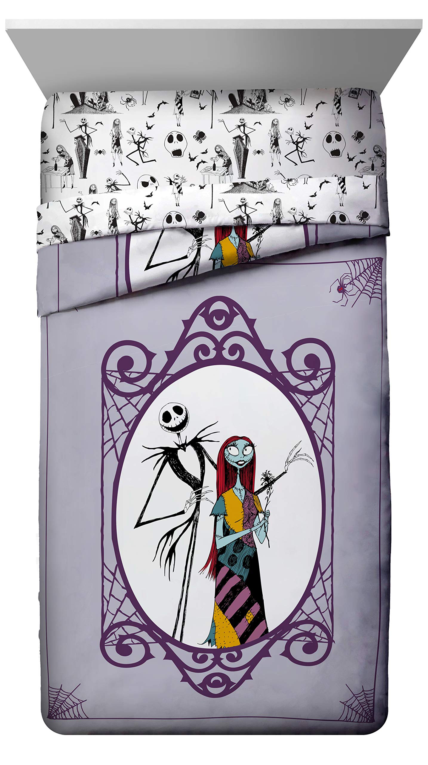 Buy Disney Nightmare Before Christmas Gothic Romance Full Comforter & Sham Set Super Soft Kids