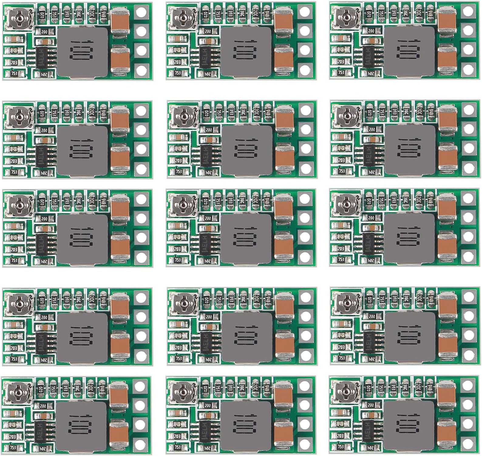 15Pcs 5V Regulator Module Mini DC-DC 4.2-24V to 5V 3A Step Down Power Supply Module Voltage Reducer Voltage Buck Converter Adjustable 1.8V 2.5V 3.3V 5V 9V 12V Power Supply Transformer Module