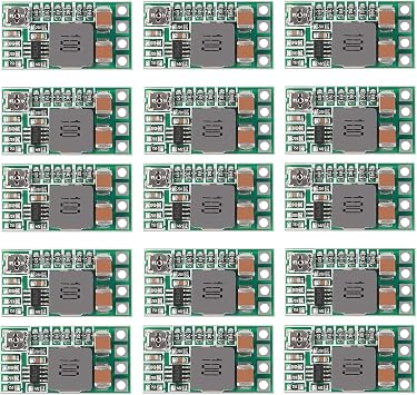 15Pcs 5V Regulator Module Mini DC-DC 4.2-24V to 5V 3A Step Down Power Supply Module Voltage Reducer Voltage Buck Converter Adjustable 1.8V 2.5V 3.3V 5V 9V 12V Power Supply Transformer Module