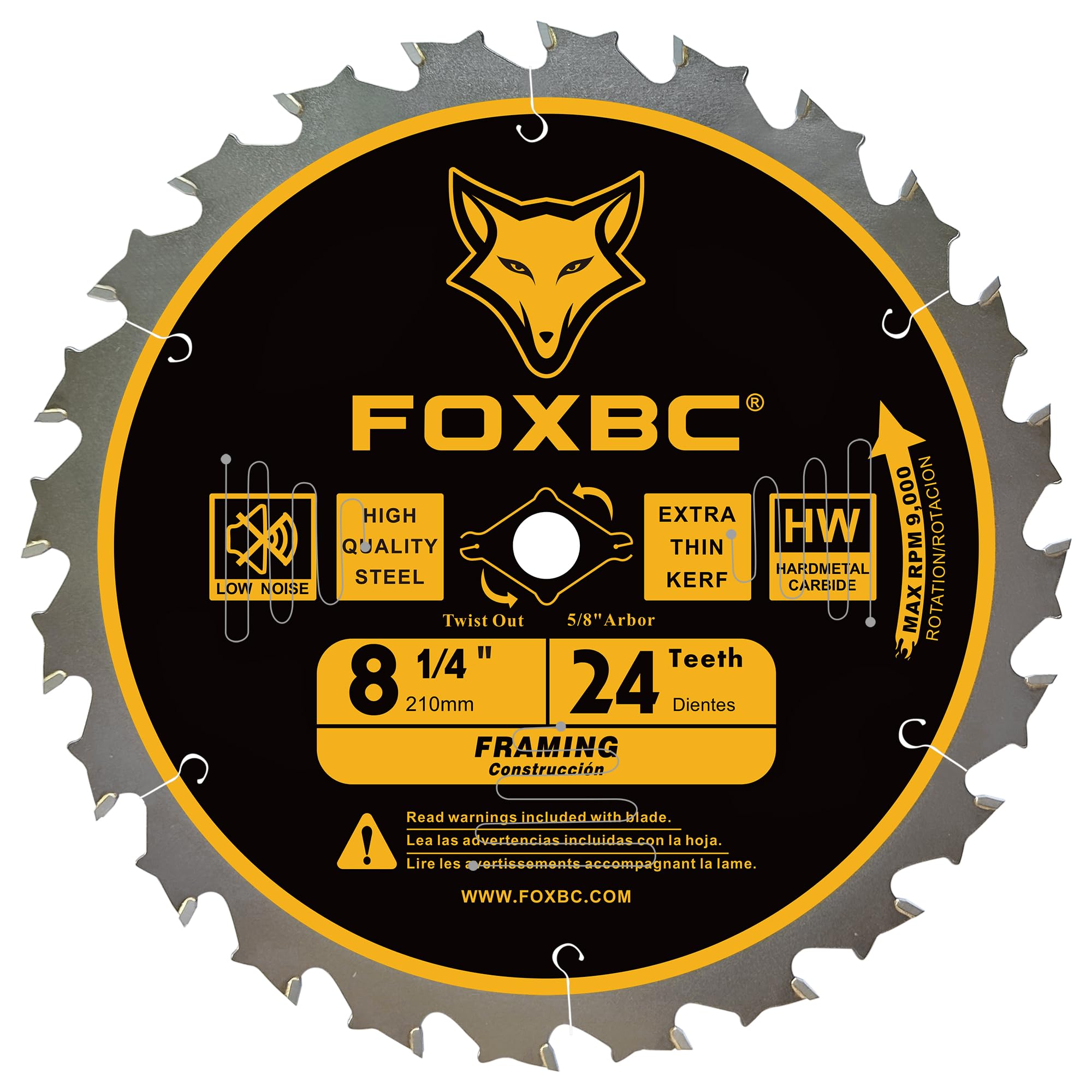 FOXBC Table Saw Blade - 24T Carbide -2