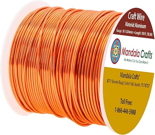 Miniatura 628 de Mandala Crafts - Alambre de aluminio anodizado de calibre 22 para hacer joyas - 121.92 m de alambre flexible de color en tonos pastel - Flexible