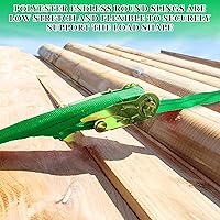 Vista 4 de Fabbay 4 eslingas redondas de poliéster resistente de 4 pies, correas de elevación redondas para elevación, remolque, mudanza, muebles