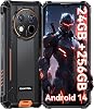 OUKITEL G1 Rugged Smartphone - Android15, 24GB RAM256GB ROM1TB,10600mAh Battery,48MP Camera,6.52